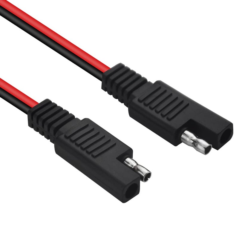 WMYCONGCONG 5 PCS SAE Power Automotive Extension Cable SAE Quick Connector Disconnect Plug SAE 2 Pin Automotive Extension Cable 18AWG 300mm - Image 5